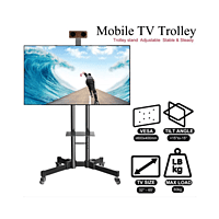 Roller TV Stand Display Up to 65" MODEL YD1500 | BRACKETS