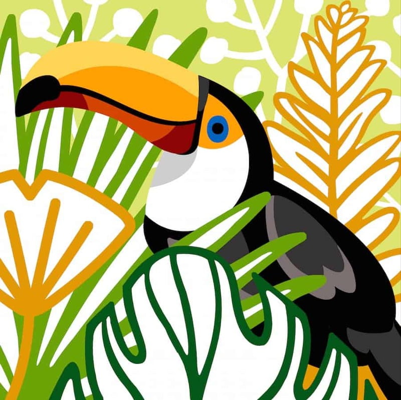 Tucano Moderno -  Quadro o cuscino da ricamare a mezzo punto