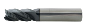 High Performance AlTiN Coated 4 Flute Solid Carbide Rougher - Finisher End Mill(02500.07500.R04.R00200.)