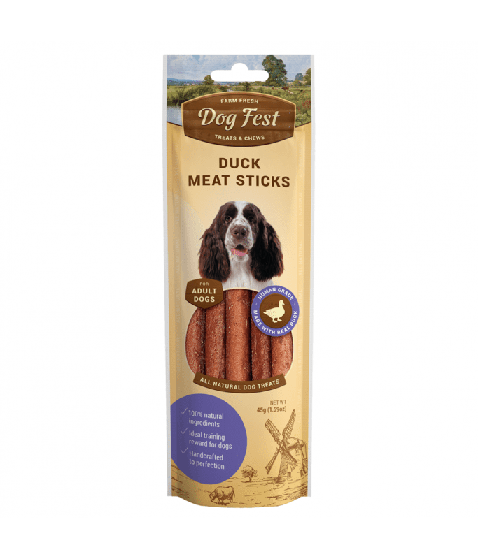 Dog Fest Duck Meat Sticks For Adult Dogs TREAT - 45g (1.59oz)
