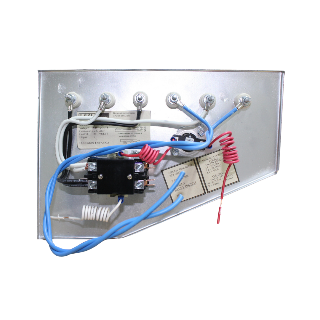 Banco De Resistencias, Prototipo Equipo, 10Kw, 1 Etapa, 220V, Trifasico, 26.27 Amp, 34130 BTU