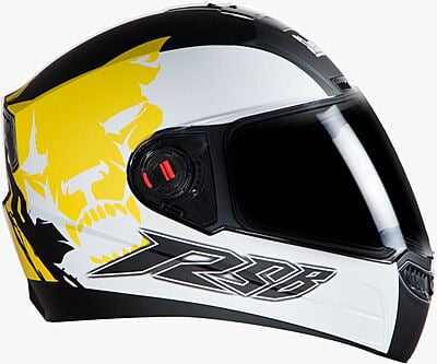 STEELBIRD SBA-1 BEAST GLOSSY BLACK/YELLOW C/V (L)