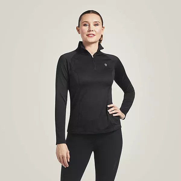 Ariat Women’s Sunstopper 1/4 Zip – Black