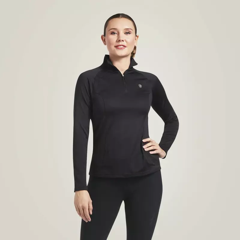 Ariat Women’s Sunstopper 1/4 Zip – Black