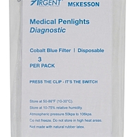 Penlight McKesson White Light with Cobalt Filters 4-1/2 Inch Disposable
