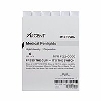 McKesson Disposable Penlight – White Light, 4.5", with Pupil Gauge McKesson Disposable Penlight – White Light, 4.5", with Pupil Gauge