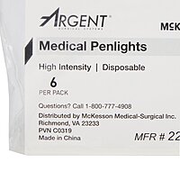 McKesson Disposable Penlight – White Light, 4.5", with Pupil Gauge McKesson Disposable Penlight – White Light, 4.5", with Pupil Gauge