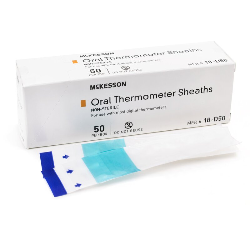 McKesson Oral Thermometer Probe Covers for Digital Thermometers (BX/50EA)
