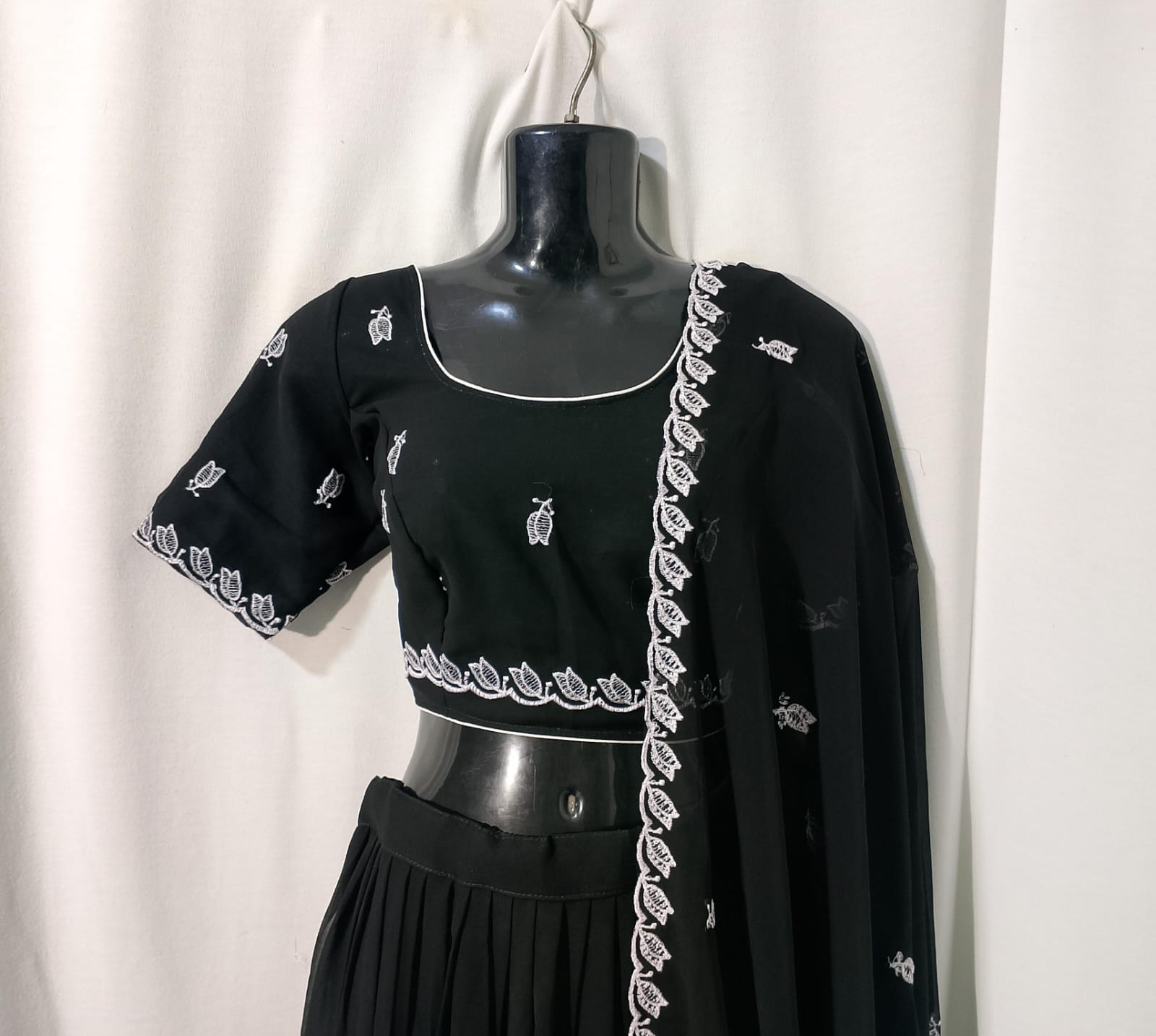 D27: Ready To Ship Beautiful Designer Pure Georgette Lehenga Set