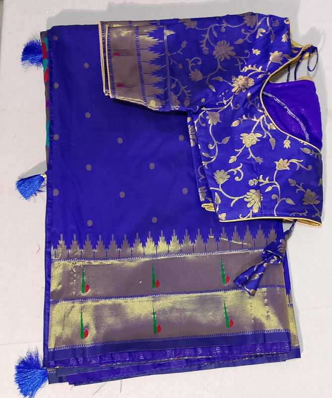 J148: Ready To Ship Beautiful Saree With Stitched Blouse