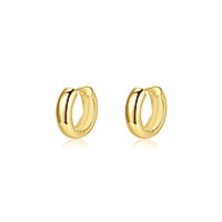 18k Gold-Plated Hooped Earrings
