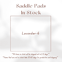 Quilted All Purpose Saddle Pad Lavender 