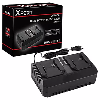 20V DUAL BATTERY FAST CHARGER 6A