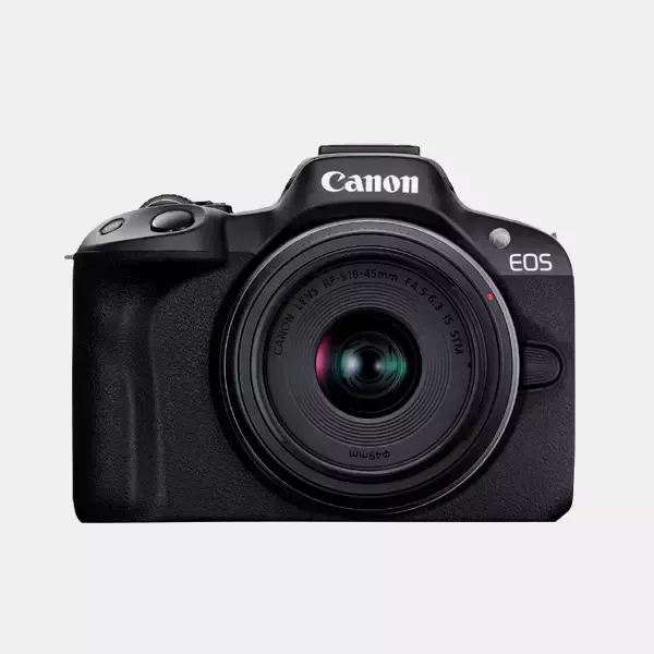 Canon EOS R50 Mirrorless Camera 24.2MP With RF-S18-45mm Lens - Black