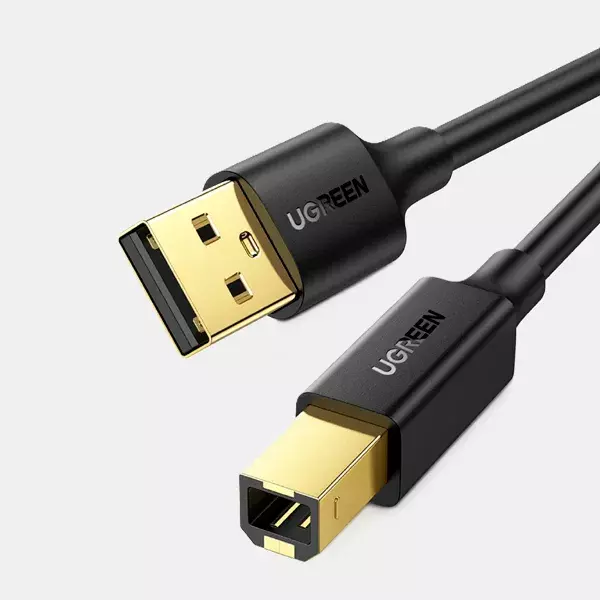 Ugreen USB 2.0 AM to BM print Cable 1.5m - Black