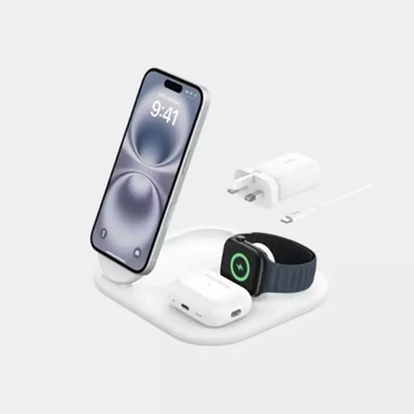 Belkin BoostCharge 3-In-1 Magnetic Foldable Wireless Charger