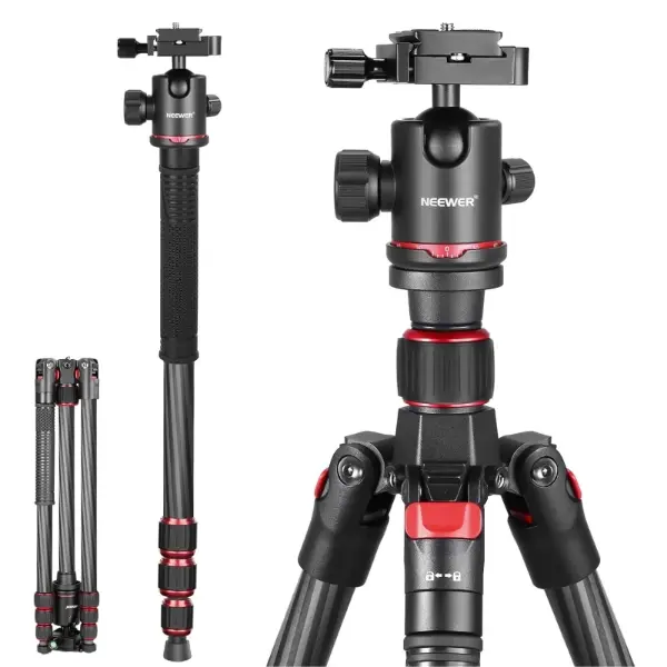 NEEWER TP75 74 Inch Pro Video Tripod with Fluid Head