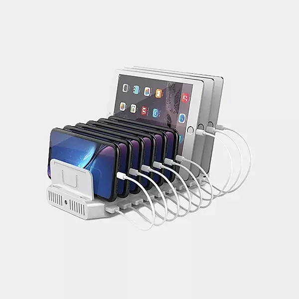UNITEK 120W 10 Port Charging Station with 2 x 15W Type C Port | QC 3.0 Fast Charging