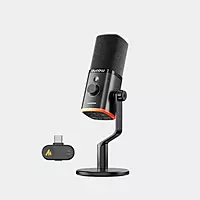 Maono PD100W USB Wireless Microphone with Desktop Stand