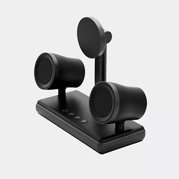 Energea Magaudio Stand 2 In1 Qi2 Wireless Charging Stand and Stereo Speaker