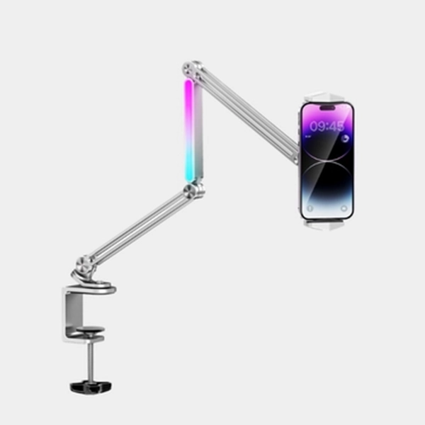 Porodo Multi-Joint Aluminum Desk Mount for Phone and Tablet