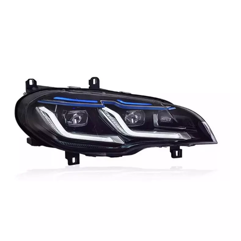 E70 X5 G Series Laser Style LED Headlights w/Blue Eyebrow & Sequential Turns (2007β2013)
