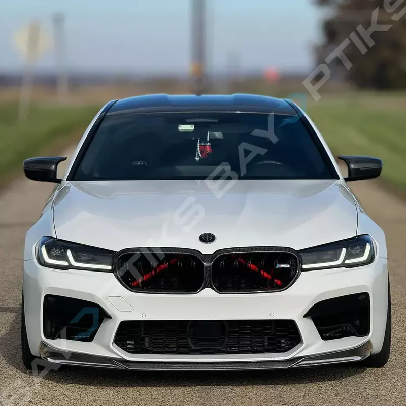 CS Style Carbon Fiber Front Lip Splitter – For BMW F90 M5 LCI (2021-2023)