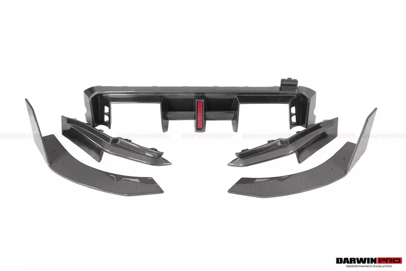 2021–2025 BMW M4 G82 / G83 BKSS Style Carbon Fiber Rear Diffuser with LED Light & Exhaust Tips