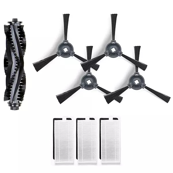 Ecovacs Deebot 500 Buddy Kit - 1 Main Brush, 4 Side Brush, 3 Filter/Sponge