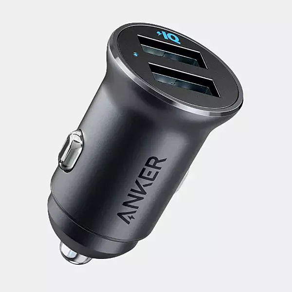 Anker PowerDrive 2 Alloy Car Charger – Black