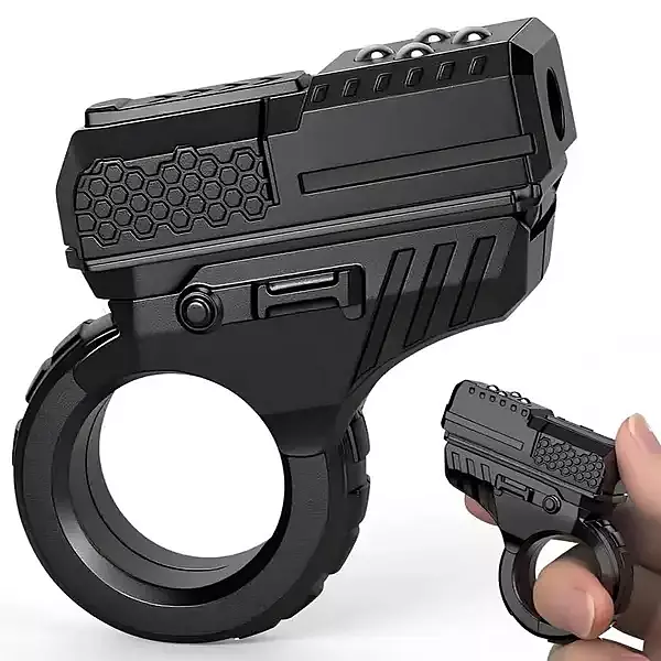 Fidget Slider Finger Ring Clicker Roller Toy Fidget Pistol