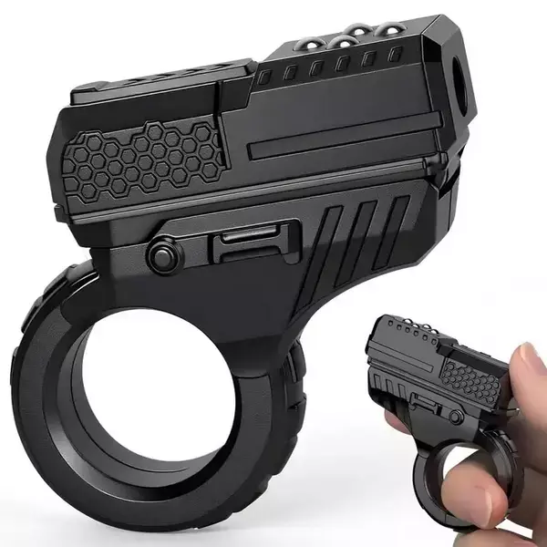 Fidget Slider Finger Ring Clicker Roller Toy Fidget Pistol