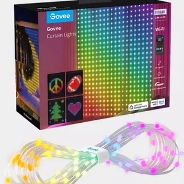 Govee Curtain Smart Light (1.5x2m) 25W WiFi Bluetooth Music Sync RGBIC