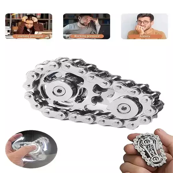 Fidget Spinners Toys for Adults Metal Figette Bike Chain