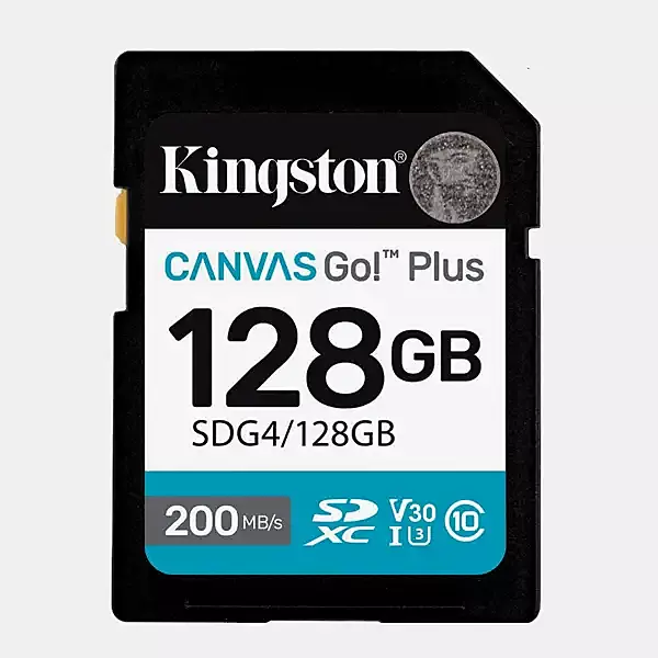 Kingston Canvas Go! Plus 128GB SDXC Memory Card