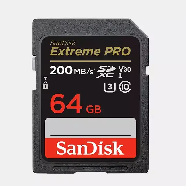 Sandisk Extreme Pro 64GB 200MB/S SDXC UHS-I Card