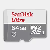 Sandisk Ultra Class 10 microSD Card 64GB