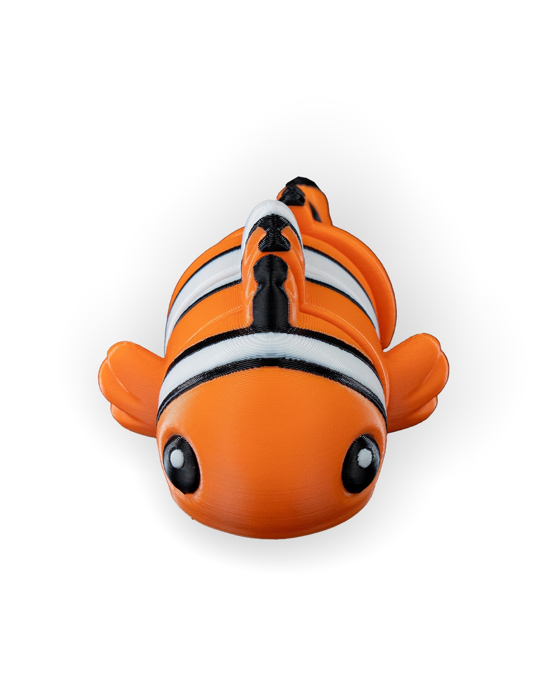 Cute Flexi Clownfish Fridge Magnet - 3D Printed Flexi Keychain with Magnet