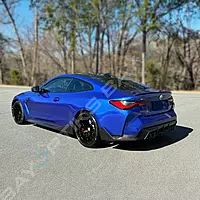 MP Style Dry Carbon Fiber Rear Bumper Corner Extensions – Fits BMW G82/G83 M4 (2021–2025)