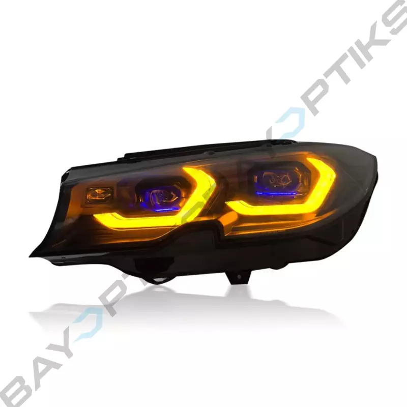 BMW G20 3 Series Laser Style LED Headlights White/Yellow (2019–2022 Non-Laser Only)