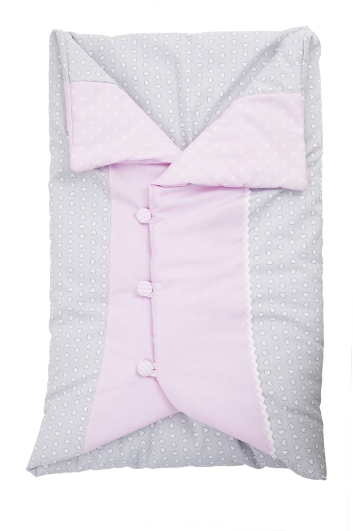 Coperta Imbottita o Sacco Nanna da ricamare serie Little Heart