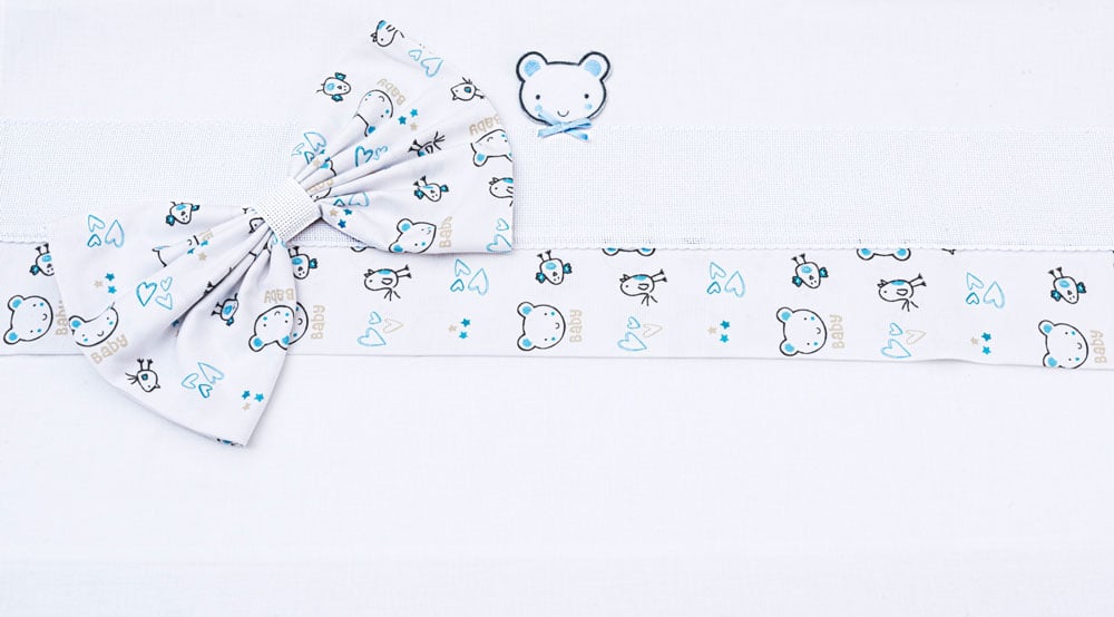 Collezione Baby Bear - Lenzuolino da ricamare a punto croce