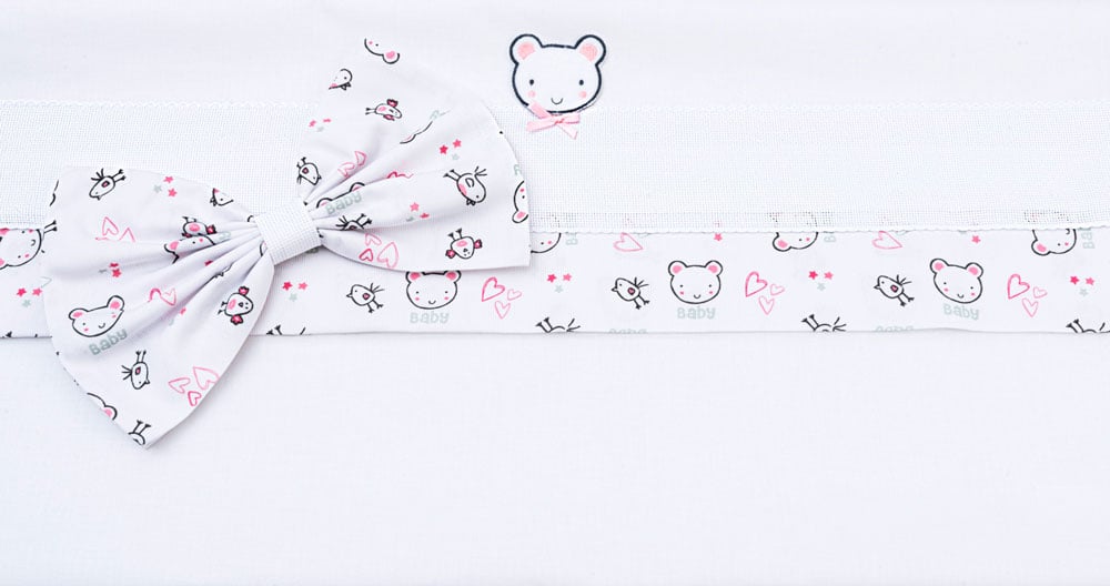 Collezione Baby Bear - Lenzuolino da ricamare a punto croce