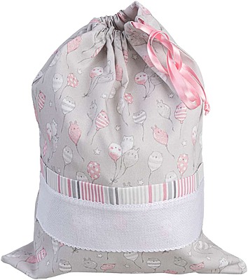 Baloon Tales - Sacchetto porta corredino da ricamare