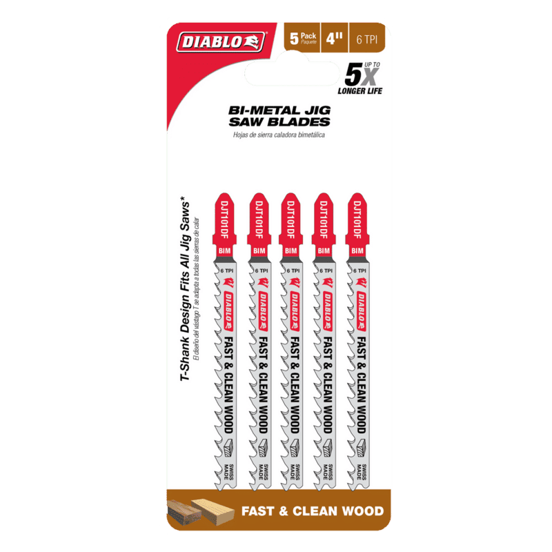 DIABLO - 4" Jig Saw Blades for Cuts in Wood DIABLO - 4" Jig Saw Blades for Cuts in Wood