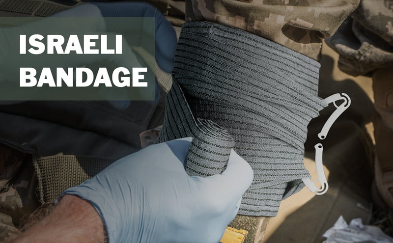 Vendaje israelí de 6 pulgadas, vendajes de compresión hemostáticos con doble sellado al vacío estéril Vendaje israelí de 6 pulgadas, vendajes de compresión hemostáticos con doble sellado al vacío estéril