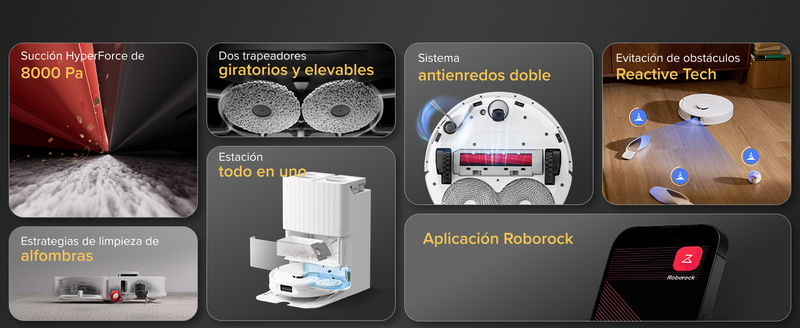 Robot Aspiradora y Trapeador, 8000 Pa Fuerte SuccióN