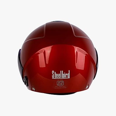 STEELBIRD SBH-5 TRIPLE NINE GLOSSY S.RED C/V 600 MM