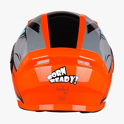 STEELBIRD SBA-21 ISS BORN READY GLOSSY FLUO RED C/V (L)