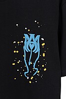 Playera Amiri Bordado Azul Detalle Minimalista de Lujo